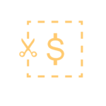 dollar sticker cutout
