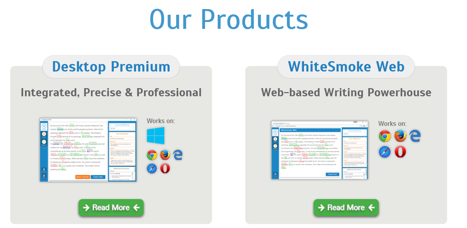 WhiteSmoke Device Availability Examples