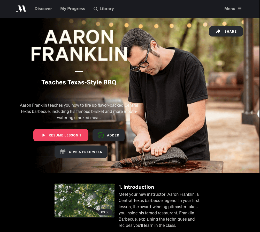 aaron franklin barbeque masterclass review