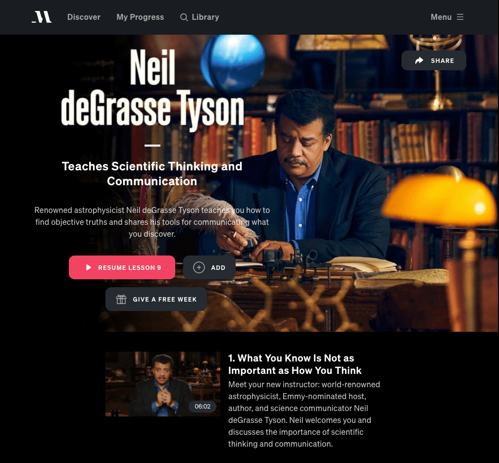 neil degrasse tyson masterclass review